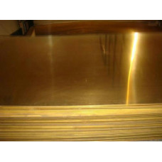 Латунный лист Л63 м, 1.8х600х1500